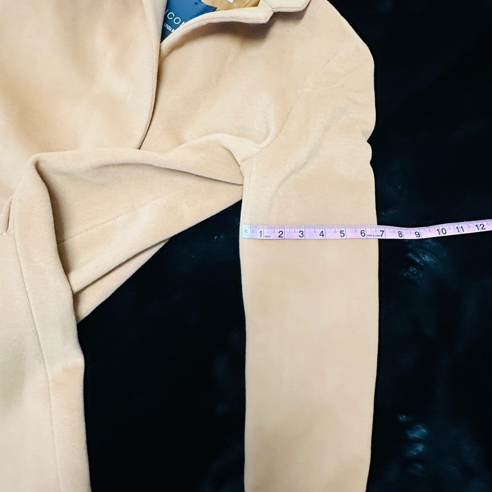 ICONS By Cinzia Rocca Wool Blend Tan Long Coat - Picture 7 of 16